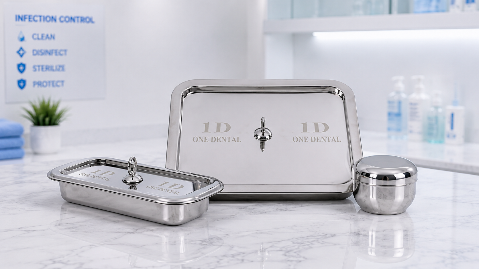STERI ONE Soaking Tray | Premium Stainless Steel Instrument Disinfection & Cleaning Tray